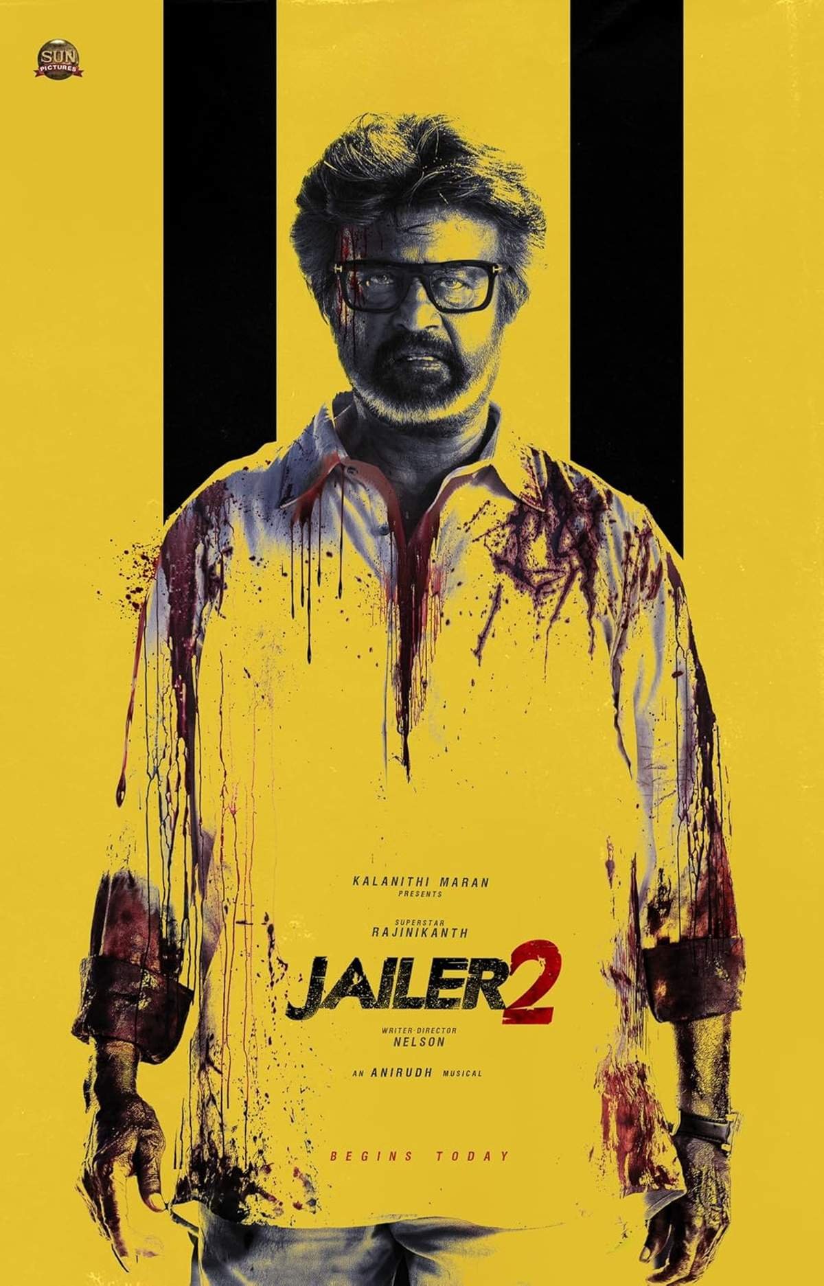 Official release poster of Jailer 2 starring Rajinikanth