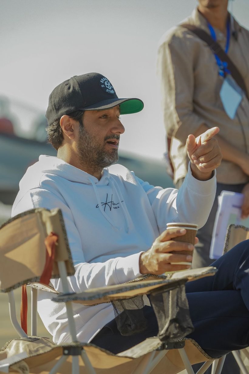 Director Siddharth Anand directing on a film set