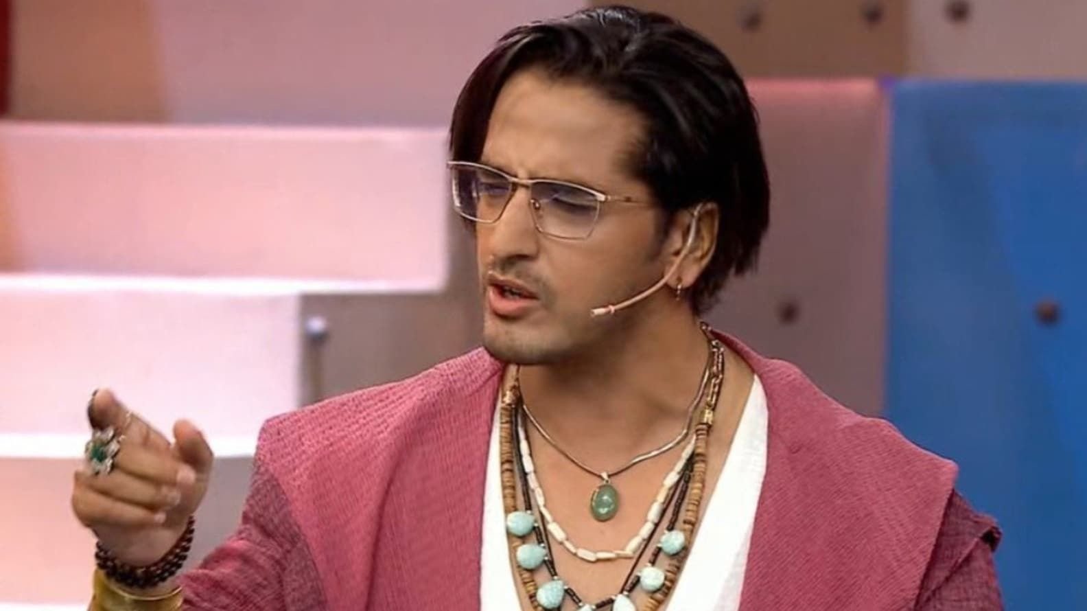 Qazi Touqeer close-up inside the Bigg Boss 20 house