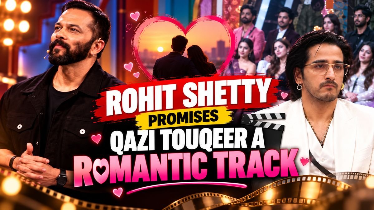 Graphic: Rohit Shetty promises Qazi Touqeer a romantic track