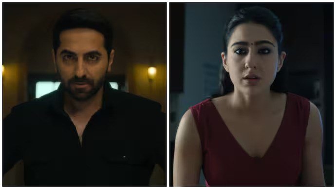 Ayushmann Khurrana and Sara Ali Khan in Udta Teer